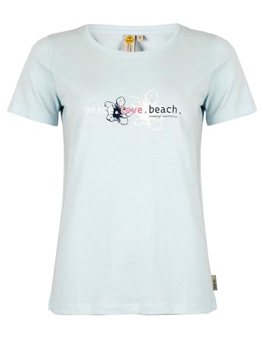 ROADSIGN australia Damen T-Shirt Print-Shirt mit maritimem Beach-Motiv blau | XL von ROADSIGN australia