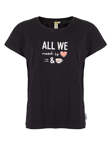 ROADSIGN australia Damen T-Shirt mit Print & modernem Stil für jeden Tag schwarz | M von ROADSIGN australia