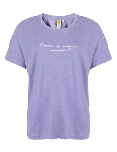 ROADSIGN australia Damen T-Shirt mit strukturierter Optik & Oversized-Schnitt für bequemen Komfort rosa | XL von ROADSIGN australia