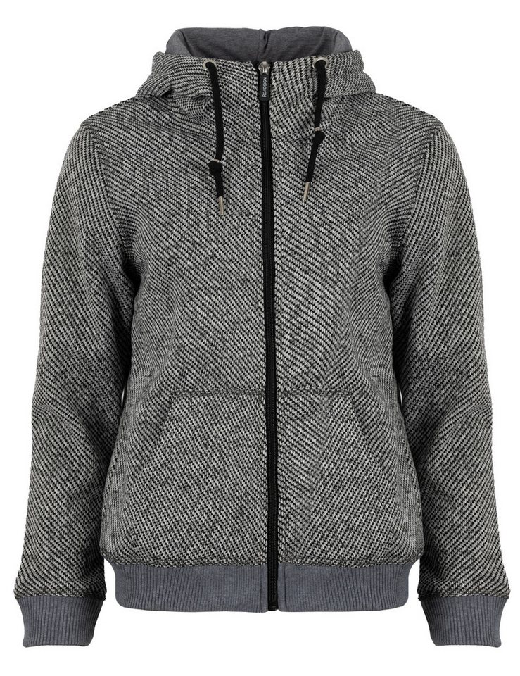 ROADSIGN australia Fleecejacke Honey (1, 1-St., 1) mit Kapuze, Tunnelzug mit Perlendetails und Rippbund an den Saumenden von ROADSIGN australia