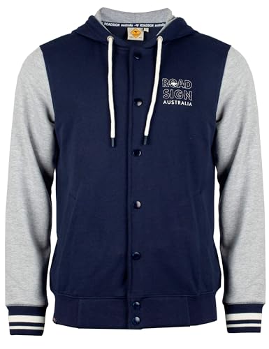 ROADSIGN australia Herren Sweatjacke mit Logo-Print und Kapuze - perfekt für jede Jahreszeit navy | L von Roadsign Australia