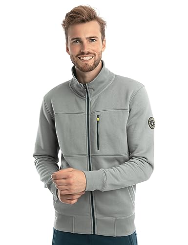 Roadsign Australia Herren Sweatjacke mit Stehkragen, Rippbund an den Saumenden & sportlichen Design Grau | M von Roadsign Australia