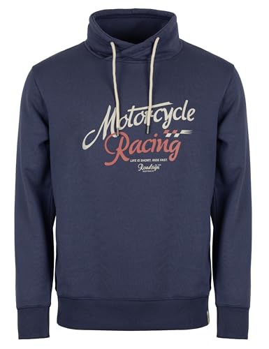 ROADSIGN australia Herren Sweatshirt Hoody mit Biker-Motiv für deinen Herbst-Looks Navy, M von ROADSIGN australia