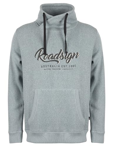 ROADSIGN australia Herren Sweatshirt meliertes Tube für gemütliche Stunden mit modernem Twist blau, M von ROADSIGN australia