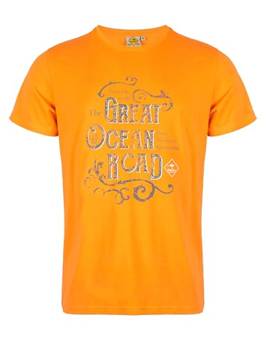 Roadsign Australia Herren T-Shirt Freizeitshirt mit Rundhalsausschnitt orange | 3XL von Roadsign Australia