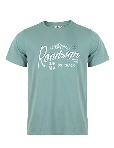 ROADSIGN australia Herren T-Shirt dynamischer Roadsign-Print für sportliche Styles grün | 3XL ROADSIGN australia Herren T-Shirt dynamischer Roadsign-Print für sportliche Styles grün | 3XL von ROADSIGN australia