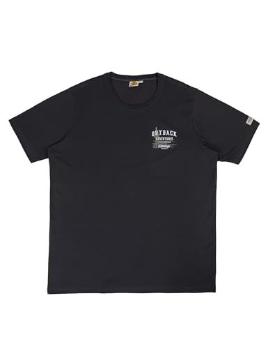 ROADSIGN australia Herren T-Shirt mit Abenteuer- Design für Outdoor-Erlebnisse anthrazit | 5XL von ROADSIGN australia