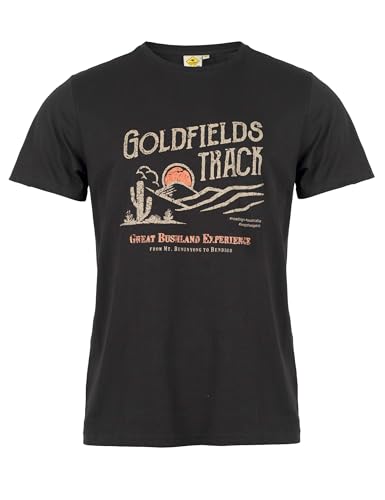 ROADSIGN australia Herren T-Shirt mit Print für einen markanten Explorer-Look schwarz | L von ROADSIGN australia