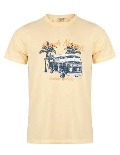 ROADSIGN australia Herren T-Shirt stilvolles Design mit detailverliebtem Print für den Alltag gelb | 2XL ROADSIGN australia Herren T-Shirt stilvolles Design mit detailverliebtem Print für den Alltag gelb | 2XL von ROADSIGN australia