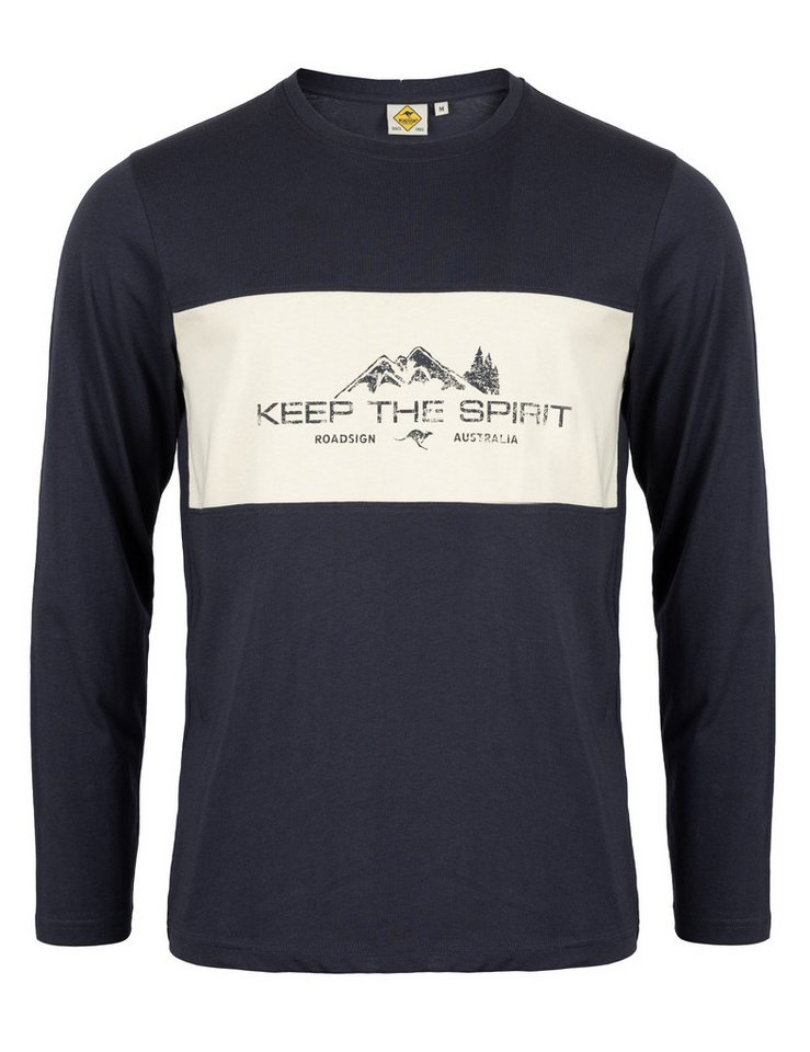 ROADSIGN australia Langarmshirt Graphic (1, 1-tlg., 1) Farbkontrast-Design für moderne Herbststyles mit sportivem Akzent von ROADSIGN australia