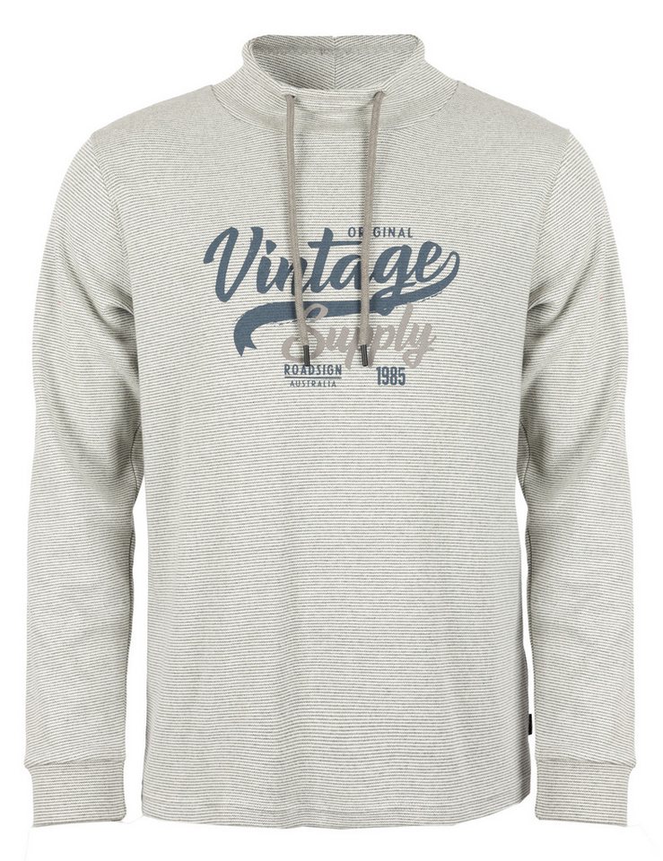 ROADSIGN australia Langarmshirt Stripe Collar (1, 1-tlg., 1) gestreifter Sweater für stilvolle Herbstlayer-Looks von ROADSIGN australia