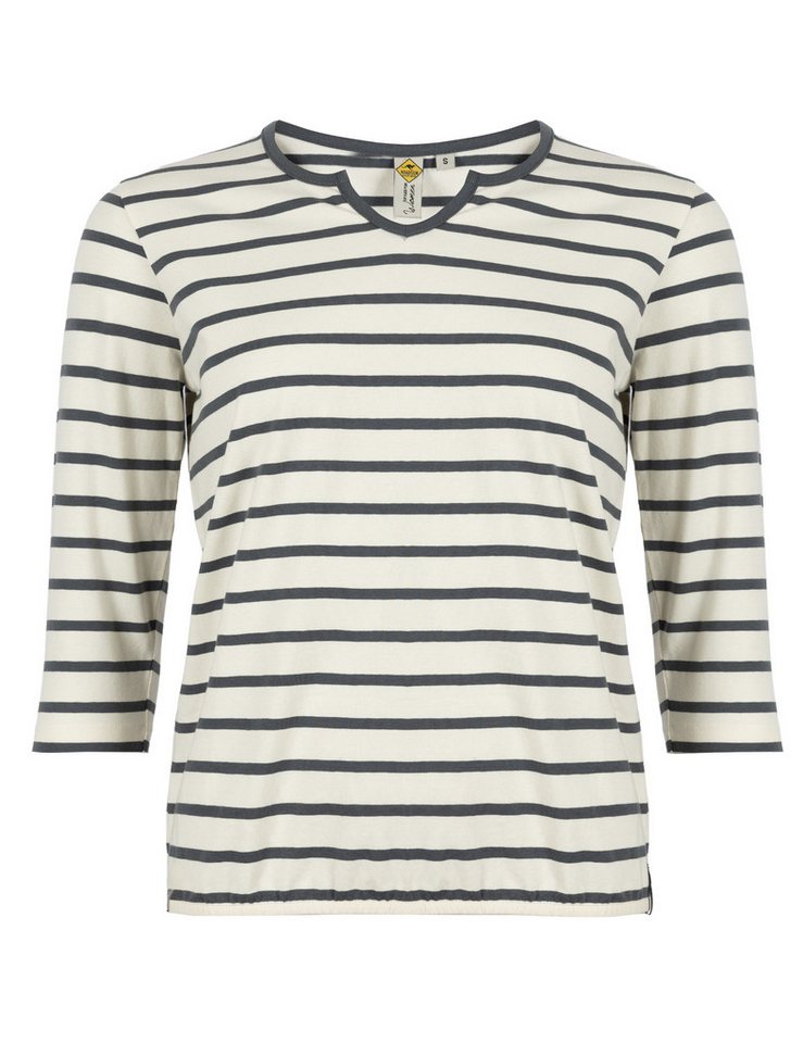 ROADSIGN australia Langarmshirt Stripes (1, 1-tlg., 1) mit Rundhalsausschnitt und 3/4 Ärmel, ein perfektes Basicoberteil von ROADSIGN australia