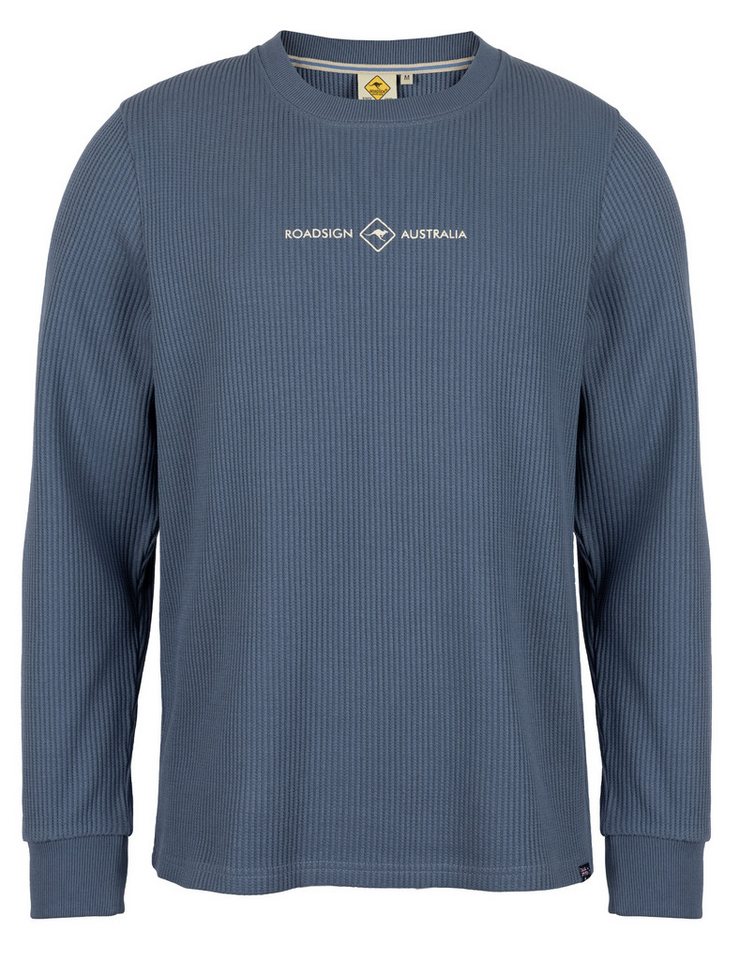 ROADSIGN australia Sweatshirt Waffle (1, 1-tlg., 1) strukturierter Waffel-Sweat für lässige Outfits an kühlen Tagen von ROADSIGN australia