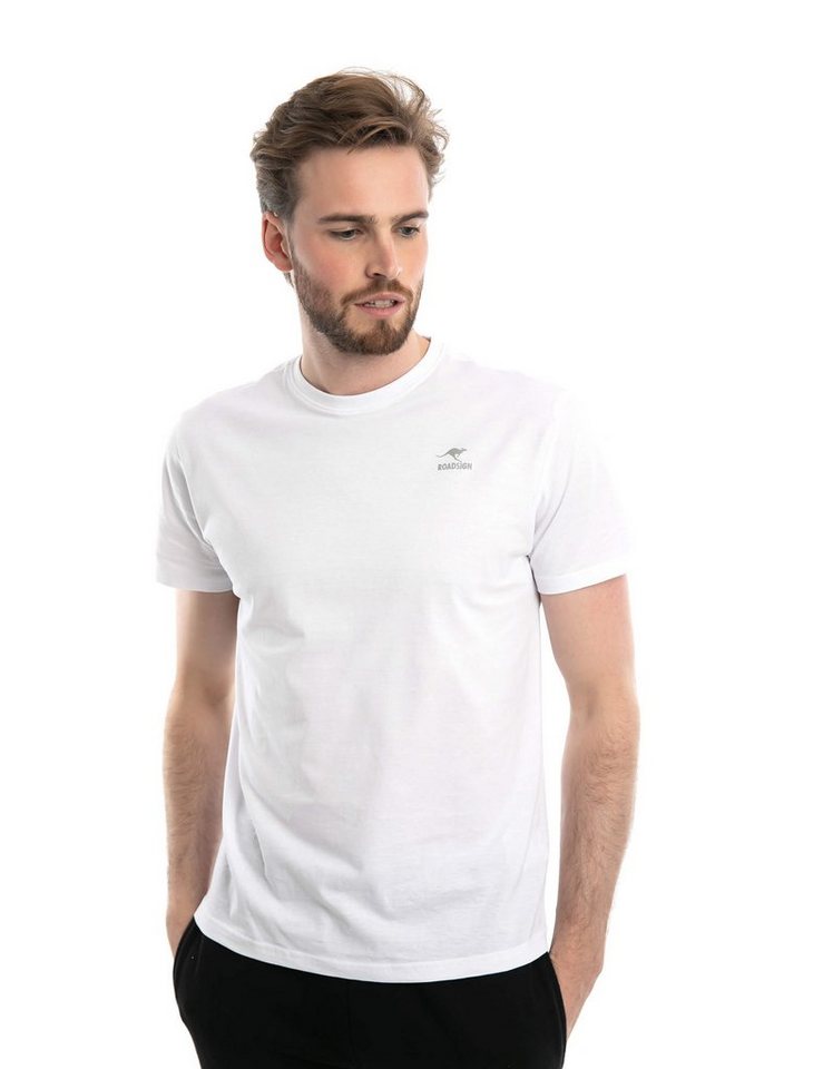 ROADSIGN australia T-Shirt Basic (Doppelpack, 2-tlg., 2er-Pack) mit Rundhalsausschnitt, 100 % Baumwolle (2-er Pack) von ROADSIGN australia