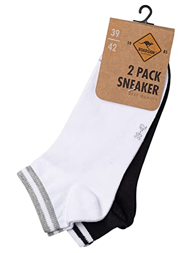 ROADSIGN australia Unisex Socken in Knöchellänge weiß/schwarz, 39-42 von ROADSIGN australia