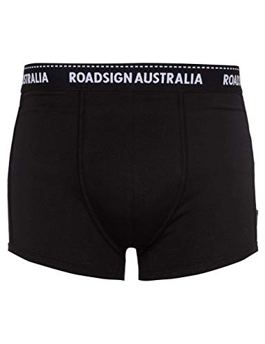 Roadsign Australia Herren Retroshorts unifarben im zeitlosen Design schwarz | 5/M von Roadsign Australia