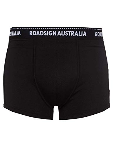 ROADSIGN australia Herren Retroshorts unifarben im zeitlosen Design schwarz, 6/L von ROADSIGN australia