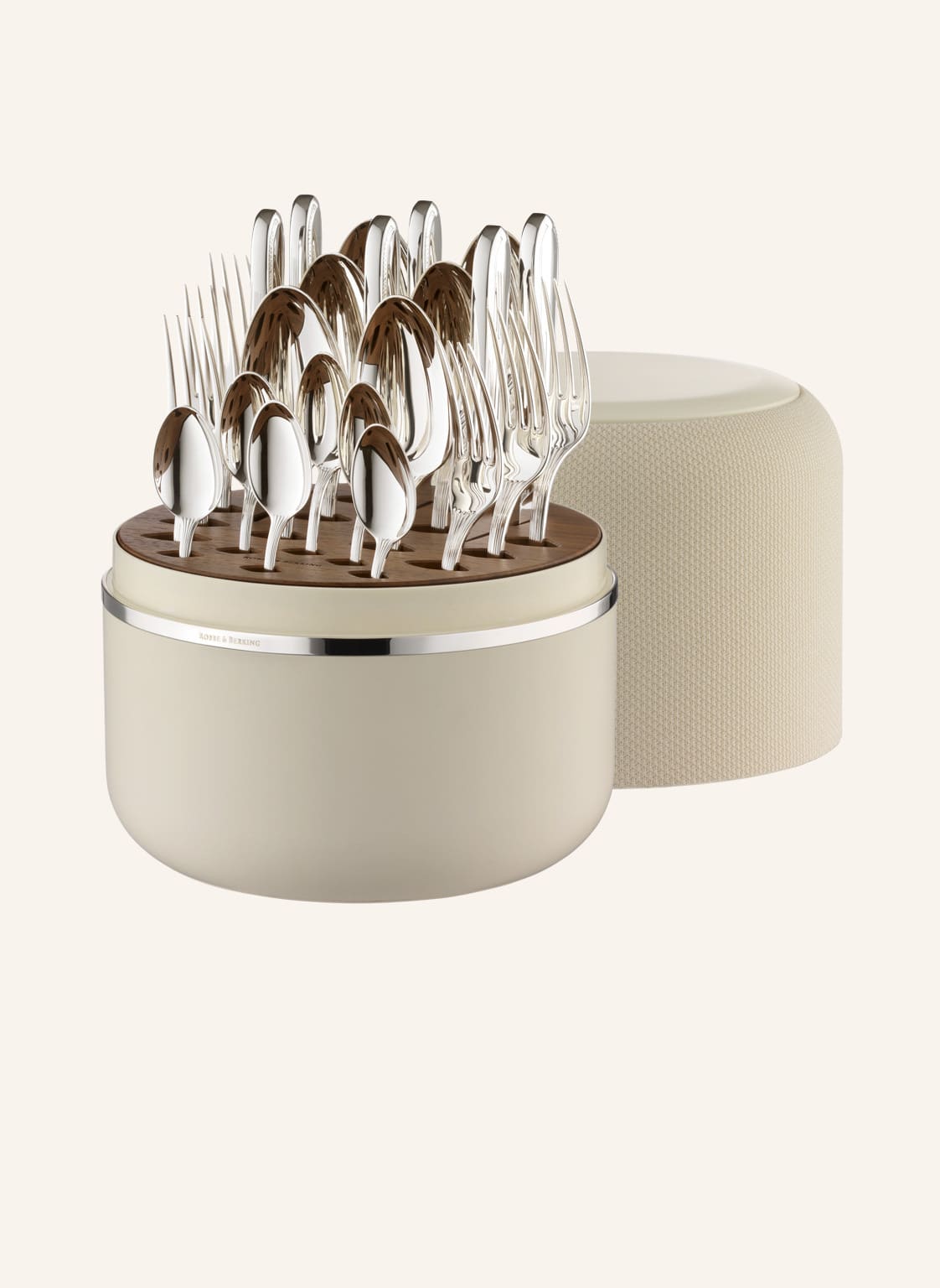 Robbe & Berking 24-Tlg. Besteckset The Box Creme Belvedere (150g Massiv Versilbert) silber von ROBBE & BERKING