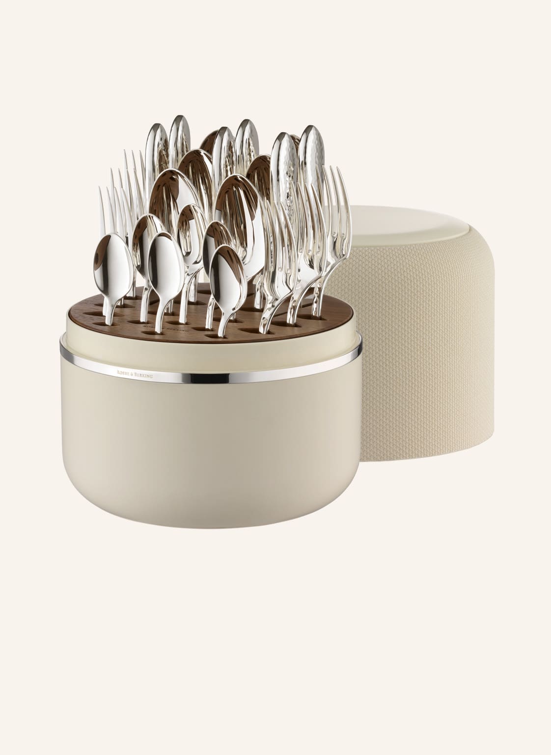 Robbe & Berking 24-Tlg. Besteckset The Box Creme Martelé (925 Sterlingsilber) silber von ROBBE & BERKING