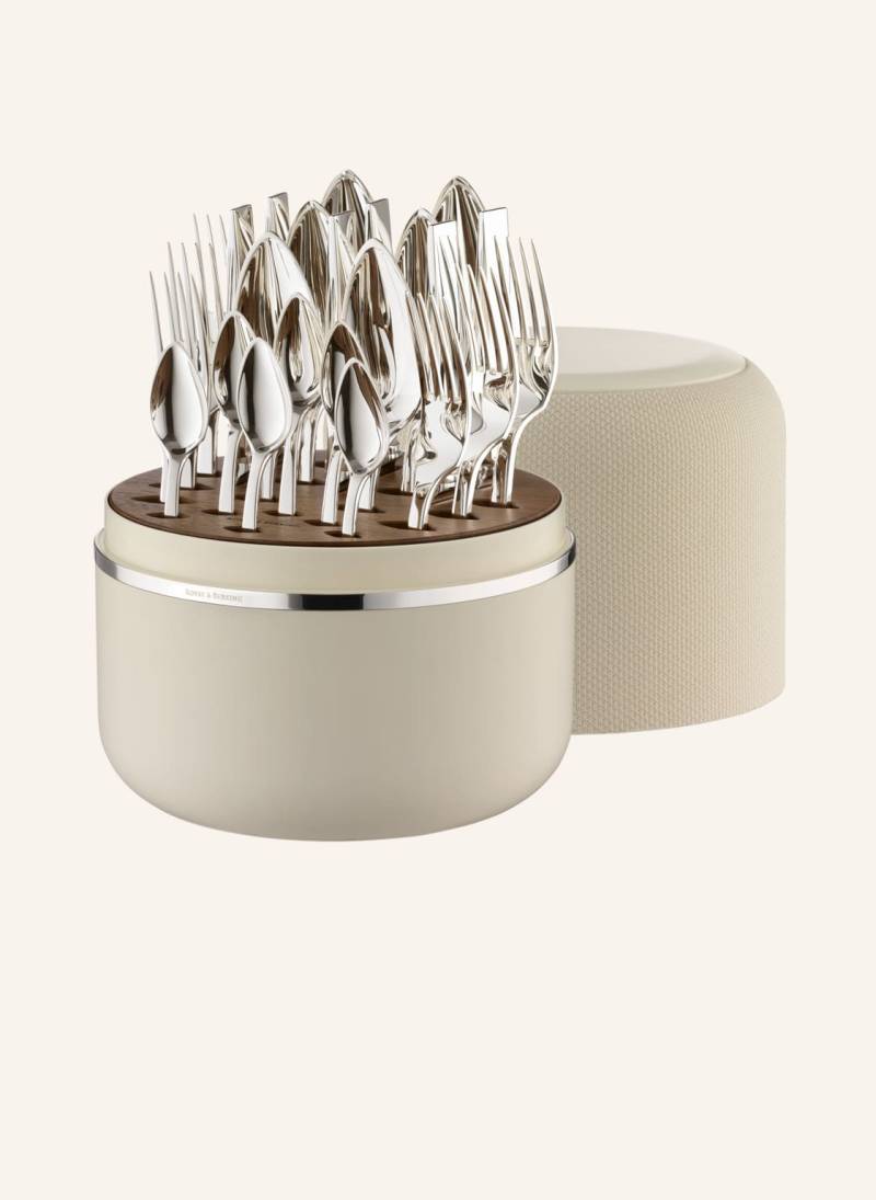 Robbe & Berking 24-Tlg. Besteckset The Box Creme Riva (150g Massiv Versilbert) silber von ROBBE & BERKING