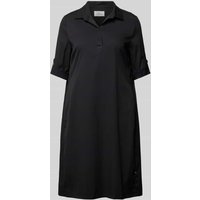 ROBE LÉGÈRE Knielanges Hemdblusenkleid in unifarbenem Design in Black, Größe 36 von ROBE LÉGÈRE