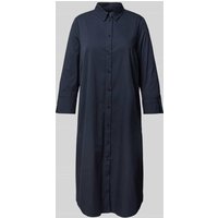 ROBE LÉGÈRE Knielanges Hemdblusenkleid mit 3/4-Arm in Marine, Größe 46 von ROBE LÉGÈRE