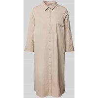 ROBE LÉGÈRE Knielanges Hemdblusenkleid mit 3/4-Arm in Sand, Größe 40 von ROBE LÉGÈRE