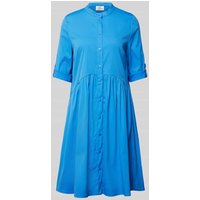 ROBE LÉGÈRE Knielanges Hemdblusenkleid mit Maokragen in mint in Bleu, Größe 36 von ROBE LÉGÈRE