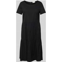 ROBE LÉGÈRE Knielanges Kleid im Stufen-Look in Black, Größe 34 von ROBE LÉGÈRE