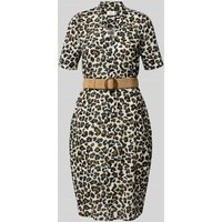 ROBE LÉGÈRE Knielanges Kleid mit Taillengürtel in Sand, Größe 44 von ROBE LÉGÈRE