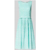 ROBE LÉGÈRE Knielanges Kleid mit grafischem Muster in Mint, Größe 40 von ROBE LÉGÈRE