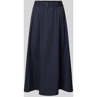 ROBE LÉGÈRE Midirock mit gelegten Falten in Marine, Größe 38 von ROBE LÉGÈRE