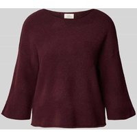 ROBE LÉGÈRE Strickpullover mit Leinen-Anteil in Bordeaux, Größe M von ROBE LÉGÈRE