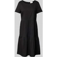 ROBE LÉGÈRE Knielanges Kleid mit Rundhalsausschnitt in Black, Größe 36 von ROBE LÉGÈRE