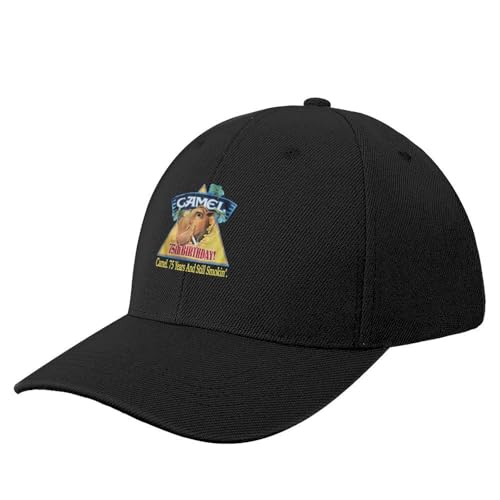 ROBEIUO Baseballkappe Basecap Camel Zigaretten Tasche grau Deadstock Joe Camel Baseball Cap Strand Hut Streetwear Hüte für Männer Frauen von ROBEIUO
