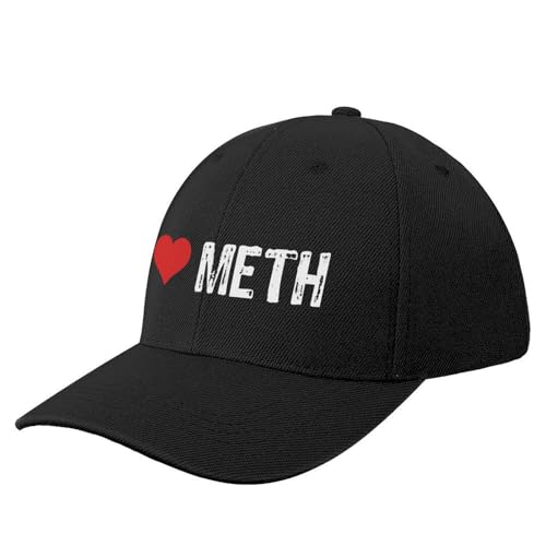 ROBEIUO Baseballkappe Basecap I Love Meth Baseball Cap Visier Strand Herren Mützen Damen von ROBEIUO