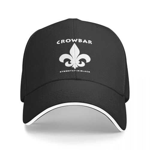 ROBEIUO Baseballmütze Basecap Symmetay Crowbar In Schwarz Eine Baseballkappe von ROBEIUO