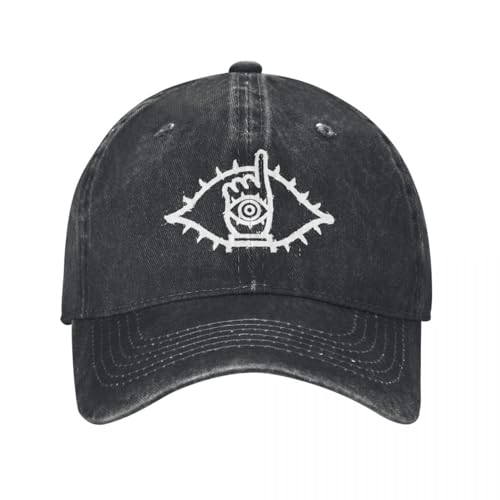 ROBEIUO Cowboy-Baseballkappe Basecap Friendly Cult Baseball Cap Retro Distressed Washed Tomodachi 20th Century Boys Anime Snapback Cap Unisex Workouts Geschenk Caps Hut von ROBEIUO