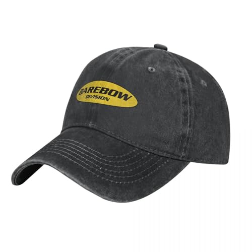 ROBEIUO Gewaschene Baumwolle Cowboy-Baseballkappe Archery Barebow Division Logo Cowboyhut Sommerhut Angelmütze Strandmütze Neu bei Caps Herren Damen von ROBEIUO