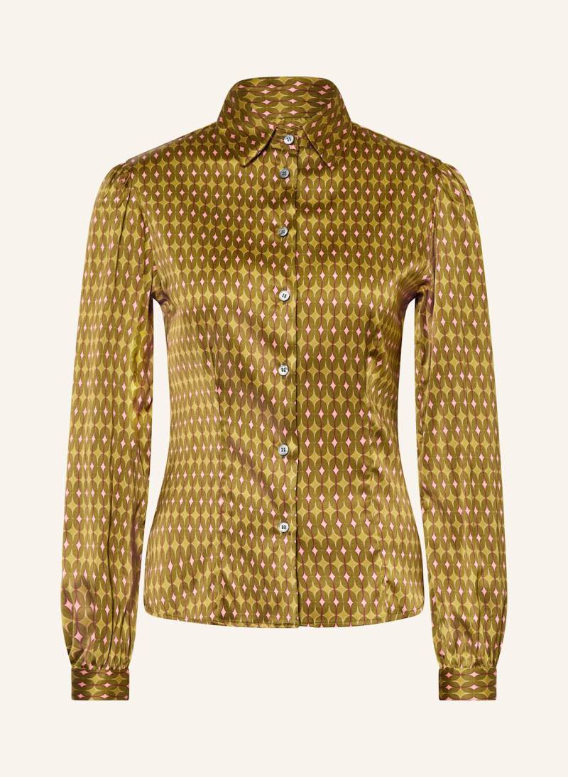 Robert Friedman Hemdbluse Isan Aus Satin gruen von ROBERT FRIEDMAN