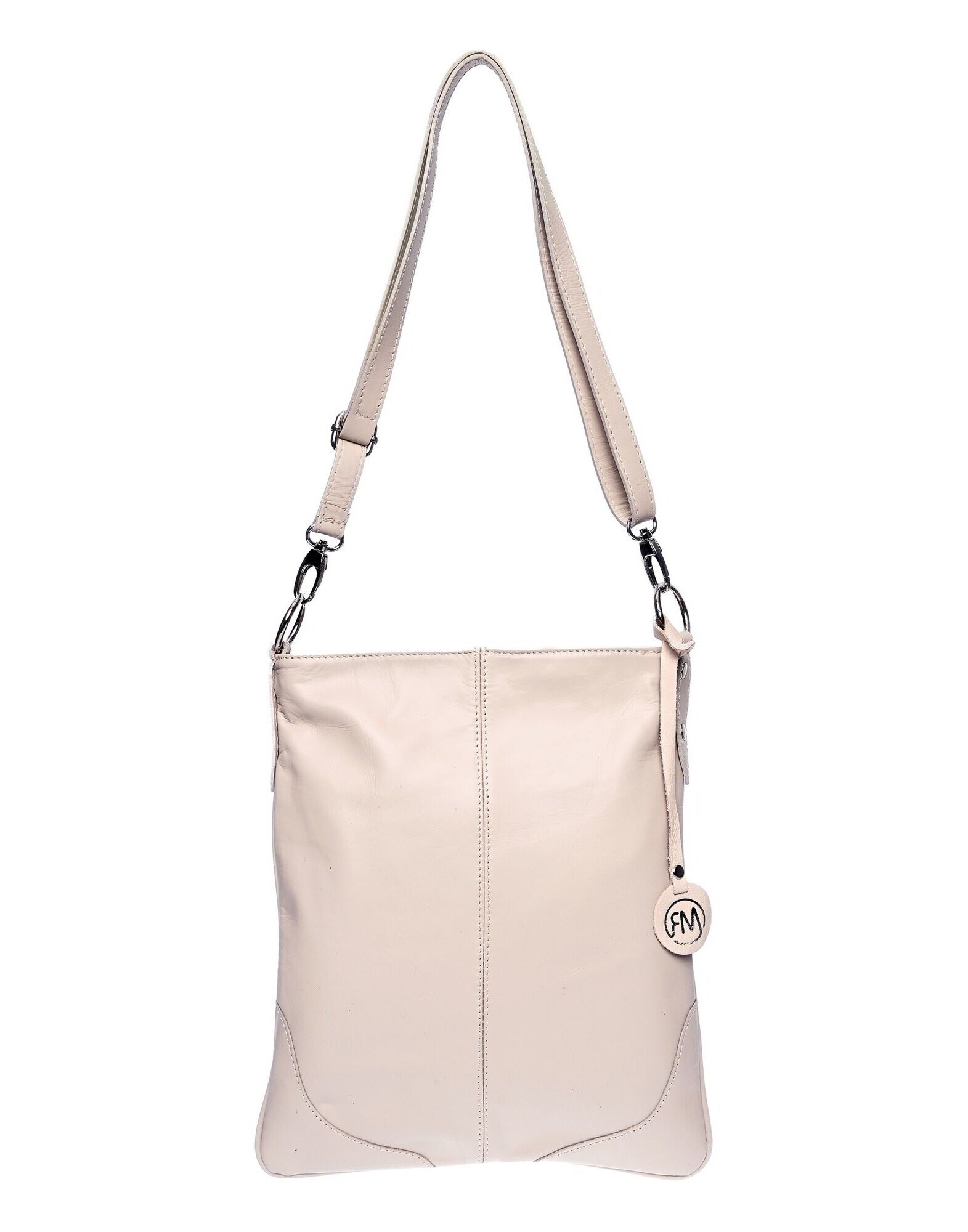 ROBERTA M Schultertasche Damen Beige von ROBERTA M