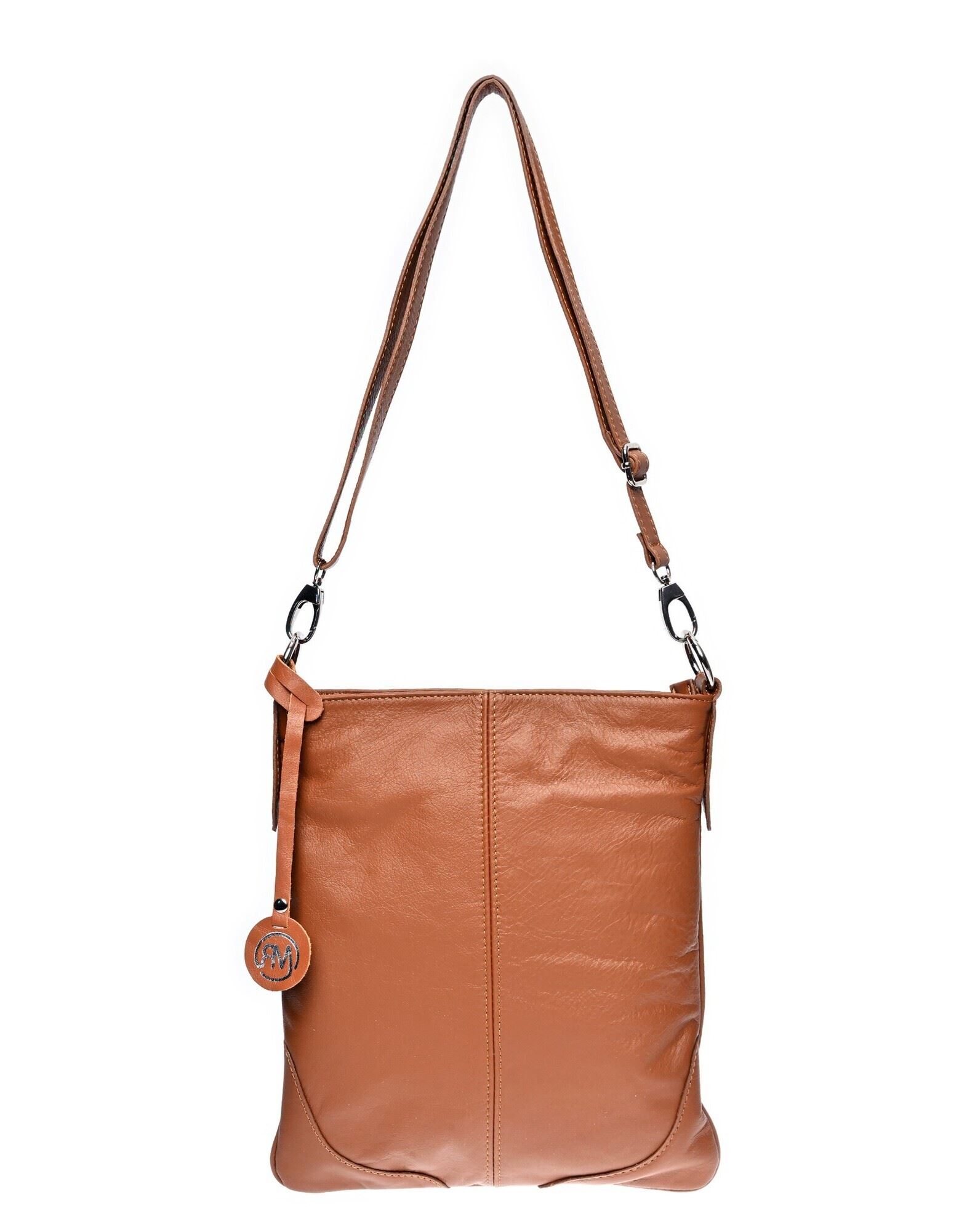 ROBERTA M Schultertasche Damen Braun von ROBERTA M