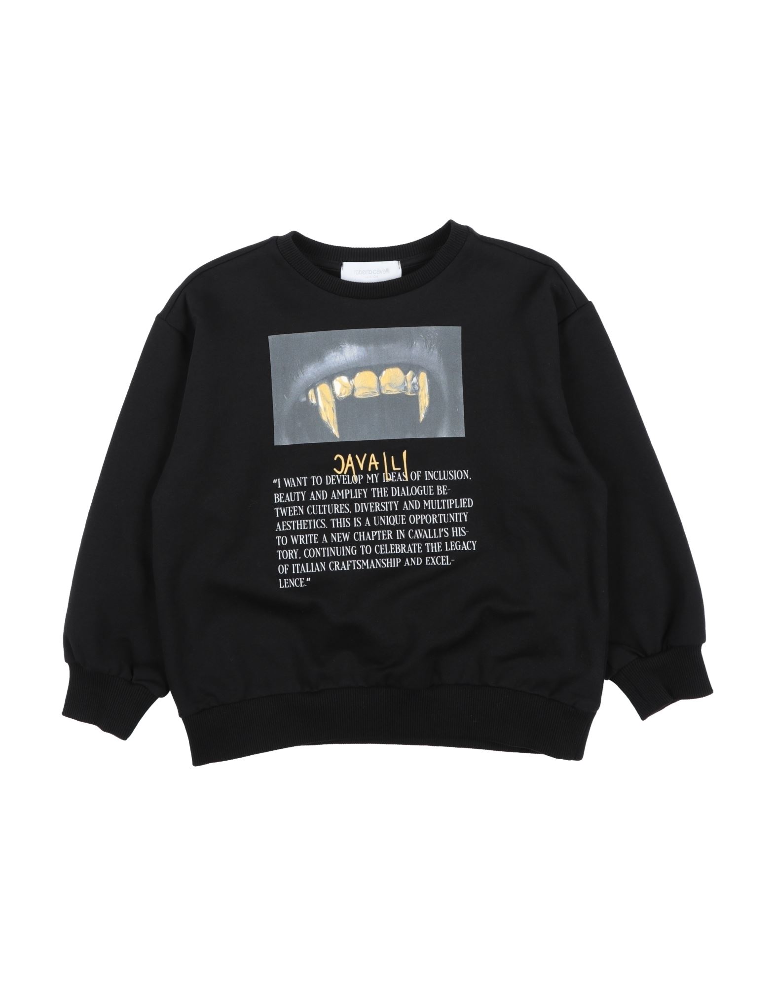 ROBERTO CAVALLI JUNIOR Sweatshirt Kinder Schwarz von ROBERTO CAVALLI JUNIOR