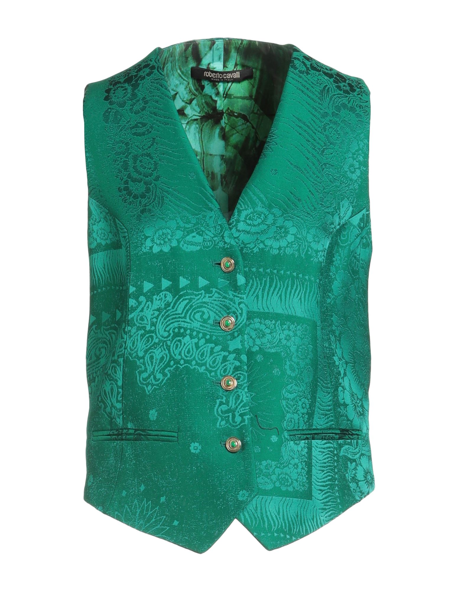 ROBERTO CAVALLI Couture-weste Damen Smaragdgrün ROBERTO CAVALLI Couture-weste Damen Smaragdgrün von ROBERTO CAVALLI