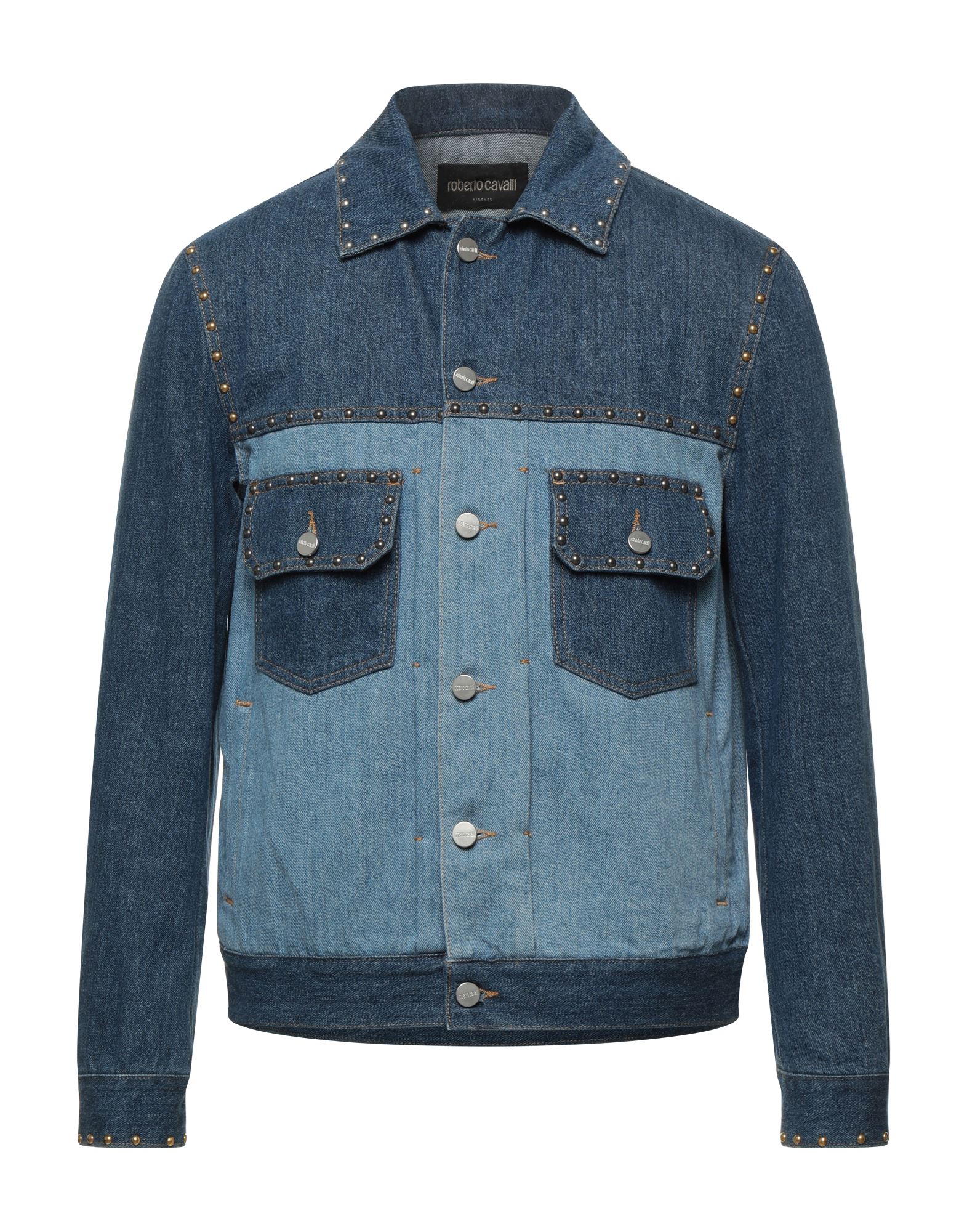 ROBERTO CAVALLI Jeansjacke/-mantel Herren Blau von ROBERTO CAVALLI