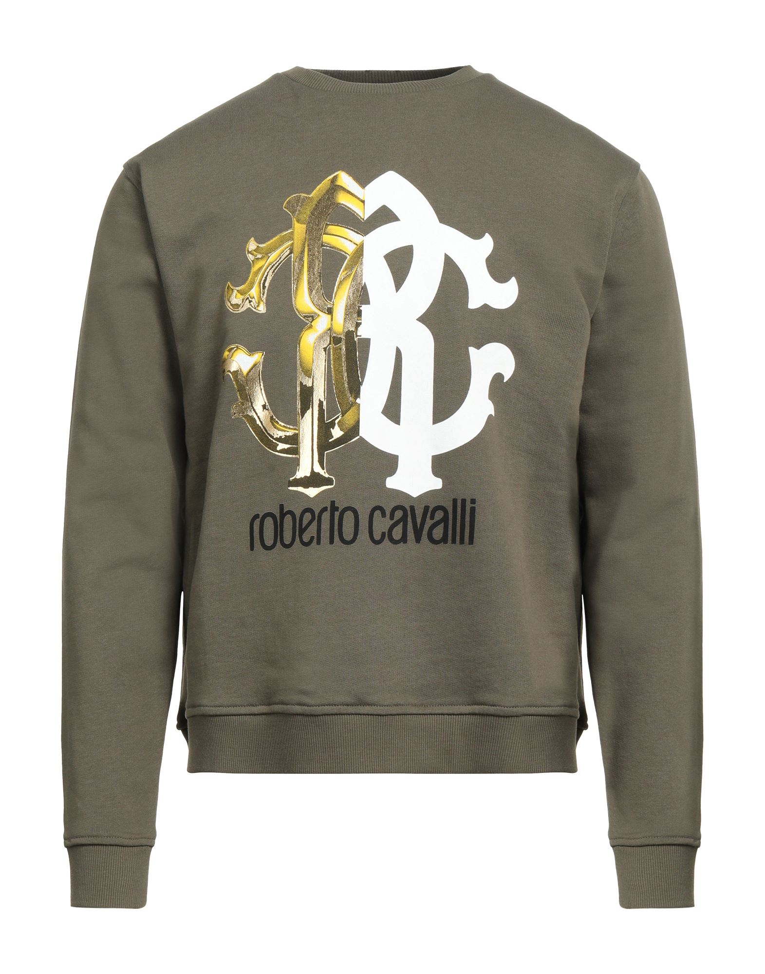 ROBERTO CAVALLI Sweatshirt Herren Militärgrün von ROBERTO CAVALLI