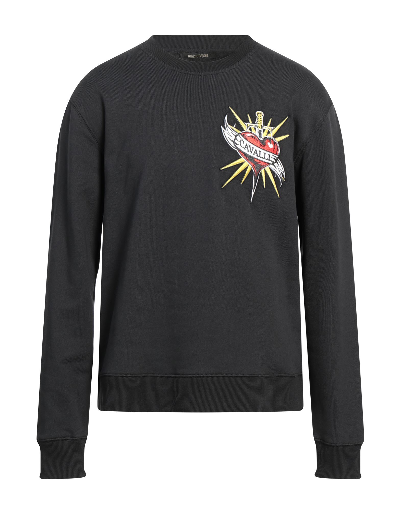 ROBERTO CAVALLI Sweatshirt Herren Schwarz von ROBERTO CAVALLI