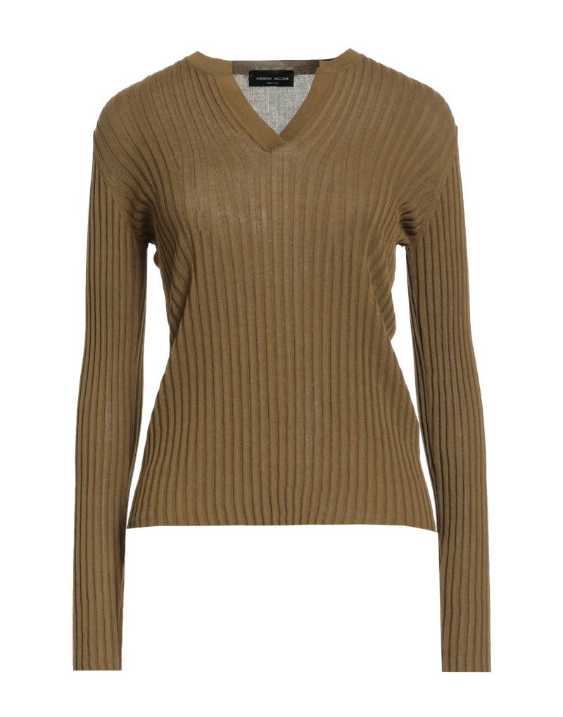 ROBERTO COLLINA Pullover Damen Militärgrün von ROBERTO COLLINA