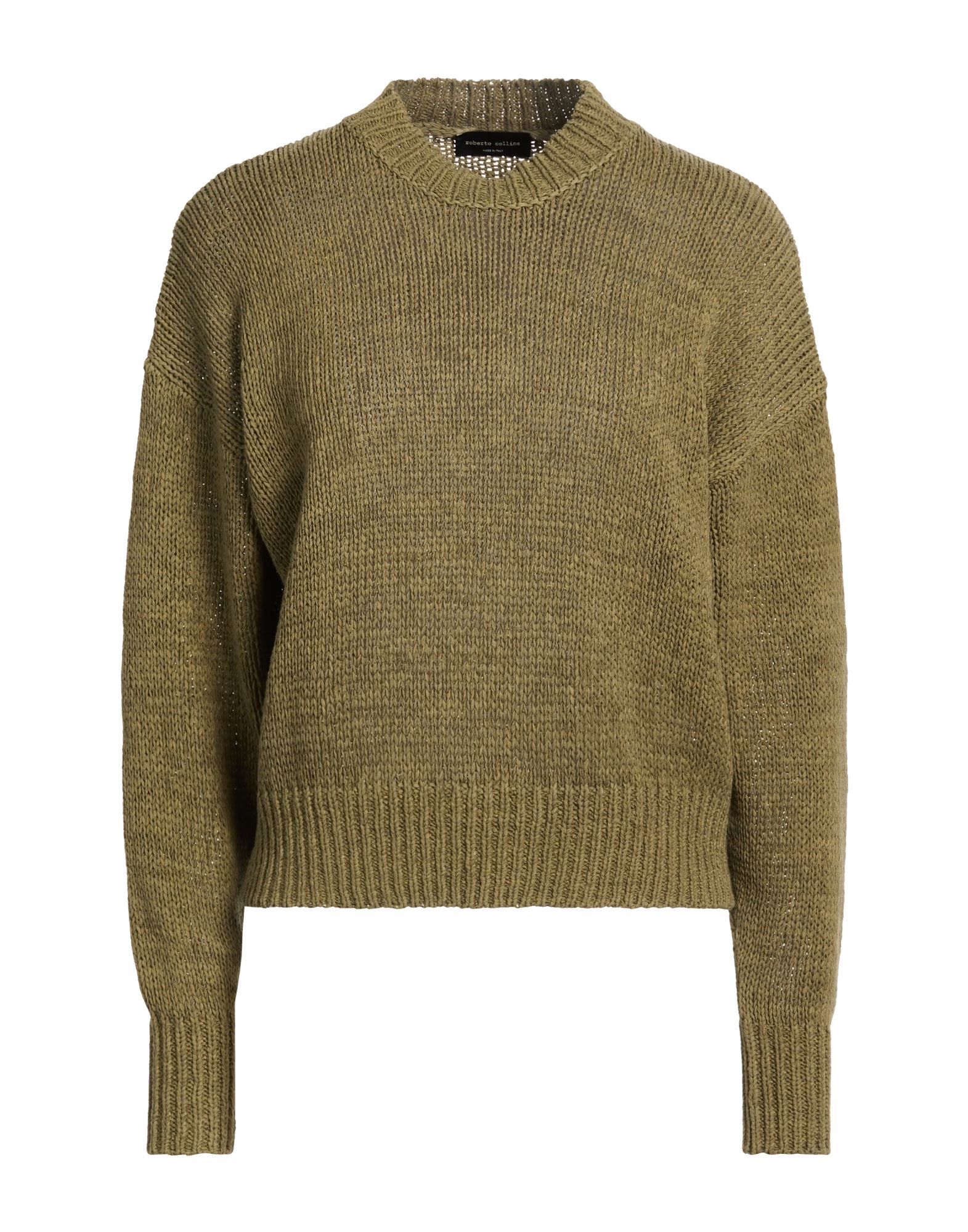 ROBERTO COLLINA Pullover Damen Militärgrün von ROBERTO COLLINA