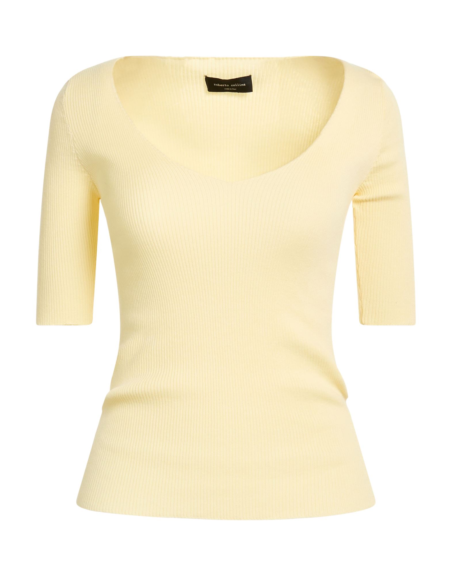 ROBERTO COLLINA Pullover Damen Pastellgelb von ROBERTO COLLINA
